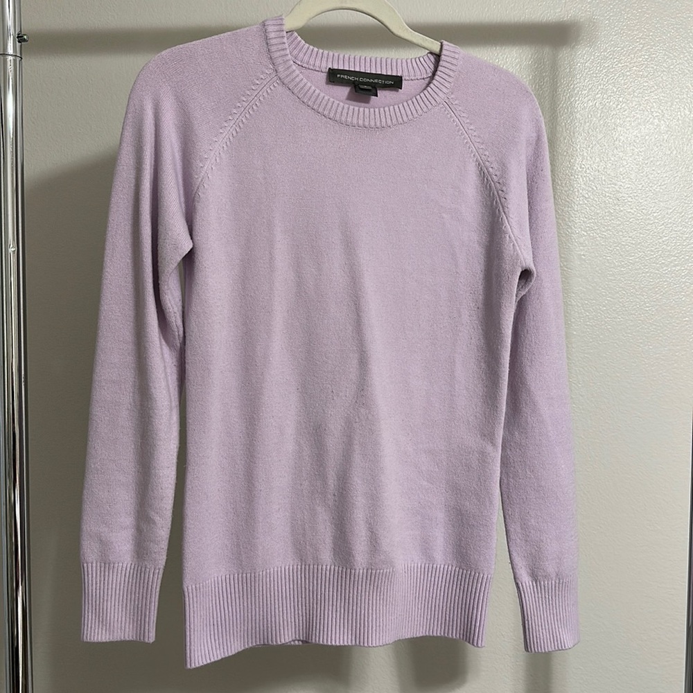 Lilac long sleeve very soft top from French connection